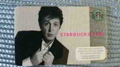 STARBUCKS 2007  ** PAUL MCCARTNEY ** GIFT CARD-RARE-MINT - Sold on eBay Nov, 13th 2018 for $9.00