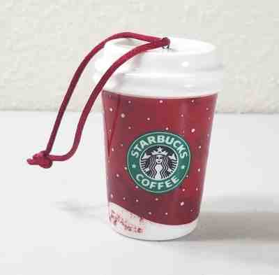2007 Starbucks Ceramic Coffee Cup Christmas Ornament - Sold on eBay Nov, 13th 2018 for $4.99