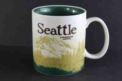 Starbucks 2008 2009 Misprint 1st Edition Collector Series Mt Rainier Seattle Mug - Sold on eBay Oct, 25th 2018 for $103.50