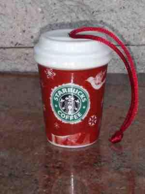 Starbucks Coffee 2008 To-Go Cup Ornament Reindeer Dove To Go holiday mini xmas - Sold on eBay Oct, 24th 2018 for $9.95
