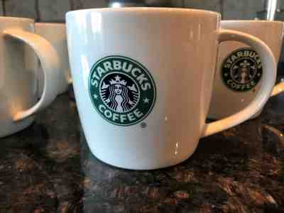 Starbucks Logo Coffee Mug Cup 12 ounces 2008 Perfect condition, set of 8! - Sold on eBay Oct, 22nd 2018 for $30.00