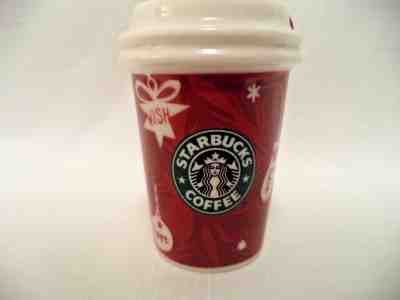Starbucks Coffee Holiday 2009 To Go Cup Ceramic Ornament - Sold on eBay Nov, 5th 2018 for $3.99