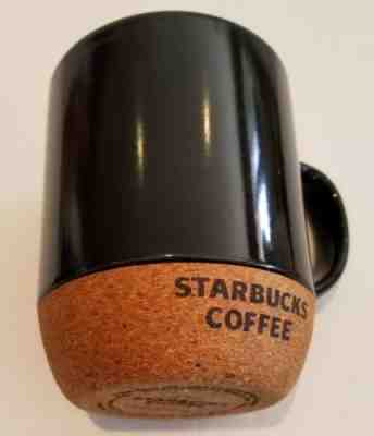 Starbucks Coffee Mug Cork Bottom Espresso Black Ceramic 20 oz  - Sold on eBay Oct, 28th 2018 for $22.87