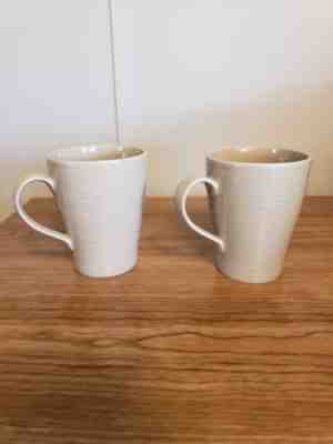 Starbucks Ribbed Tan Coffee Cup Mug Design House Stockholm 12 ounce 2009 EUC - Sold on eBay Oct, 27th 2018 for $6.99