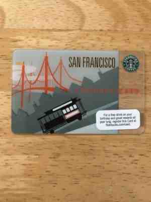 2009 Starbucks Card Rare San Francisco Cable Car #6059 - Sold on eBay Oct, 27th 2018 for $34.99