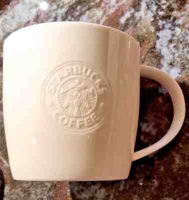 Starbucks Coffee Mug Embossed Mermaid Logo New French  Bone China 2009 - Sold on eBay Oct, 27th 2018 for $14.50