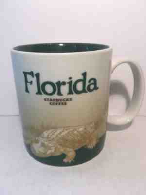 STARBUCKS FLORIDA MUG 2009 Collector Series Alligator Crocodile - Sold on eBay Oct, 26th 2018 for $9.99