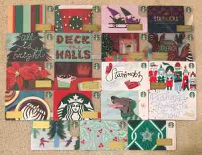 Starbucks 2018 USA Christmas Holiday19 Card Lot Set Collection - Sold on eBay Nov, 13th 2018 for $7.99