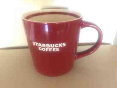 2010 STARBUCKS NEW BONE CHINA RED & WHITE RED STRIPE 18 OZ. COFFEE MUG CUP - Sold on eBay Nov, 6th 2018 for $9.99