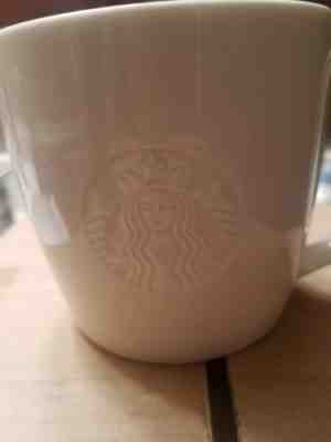 Starbucks Siren Coffee Mug Embossed T Handle Tall Tea Cup 4 New (Set of 4) 2010 - Sold on eBay Nov, 6th 2018 for $19.99