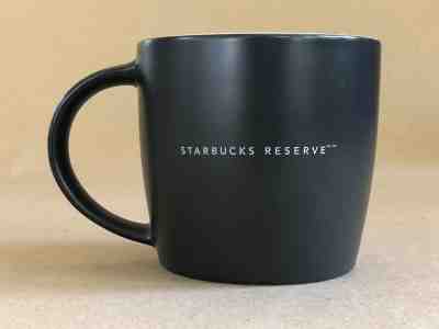 Big 16oz. Starbucks Reserve 2011 Classic Black & White Coffee Bone China Mug Cup - Sold on eBay Nov, 4th 2018 for $9.99