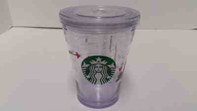Starbucks 2011 Holiday Double Walled Clear Cold To Go Cup Mug 12 oz - Sold on eBay Oct, 28th 2018 for $10.00