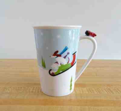 Starbucks Mug Cup 2011 Holiday Christmas Coffee Tea Red Airplane Dog  - Sold on eBay Oct, 28th 2018 for $14.99