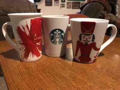 Lot of 3 Starbucks Holiday Collection 2011, 2013, 2014 Coffee Christmas Mugs Cup - Sold on eBay Oct, 28th 2018 for $10.00