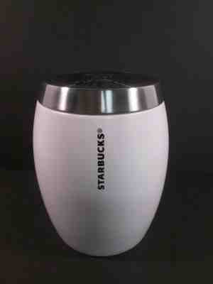 Starbucks White Ceramic Canister w/ Aluminum Lid 2011 - Sold on eBay Oct, 28th 2018 for $10.00