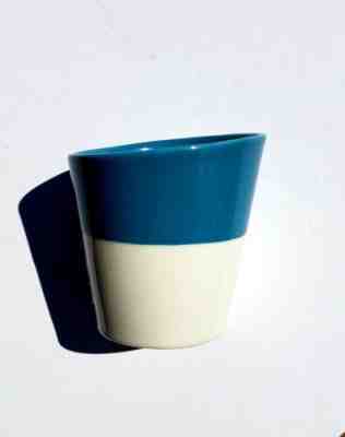 Starbucks Cup 2012 | 9oz Tazo Tea Cup | Blue and White | Angled Lip  - Sold on eBay Nov, 18th 2018 for $5.00
