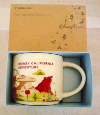 STARBUCKS DISNEY PARKS 2013 CALIFORNIA ADVENTURE YAH (you are here) MUG v1  - Sold on eBay Nov, 18th 2018 for $22.35