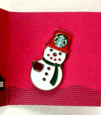 Starbucks Japan 2013 Pin Badge Snowman Holiday Christmas - Sold on eBay Nov, 12th 2018 for $22.00