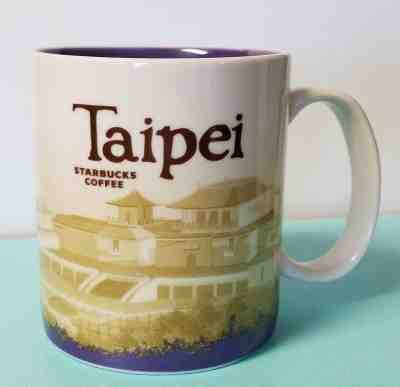 Starbucks Coffee Mug 2013 TAIPEI Taiwan Cup 16 oz ~ GREAT Condition Little Use! - Sold on eBay Oct, 31st 2018 for $16.99