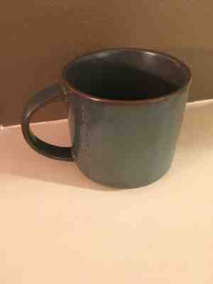 Starbucks Stacking Coffee Mug Green Ceramic 14oz 2013 - Sold on eBay Oct, 30th 2018 for $7.00