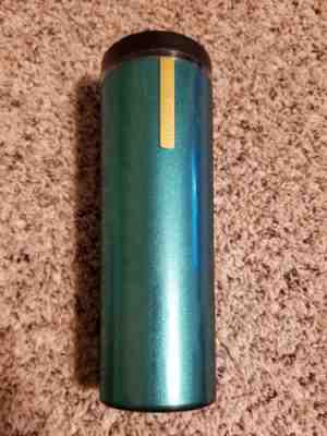 Starbucks 2013 Aqua Green Non Slip Grip Sparkle Glitter Travel Tumbler 16 OZ  - Sold on eBay Oct, 28th 2018 for $8.00
