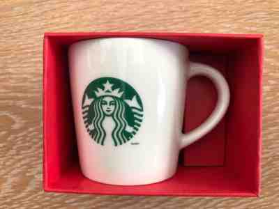 Starbucks 2014 Holiday WHITE SIREN LOGO Espresso Demi 3oz cup  NIB - Sold on eBay Nov, 10th 2018 for $8.99