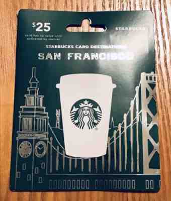 2014 Starbucks Card Hanger San Francisco City New - Sold on eBay Nov, 5th 2018 for $2.99