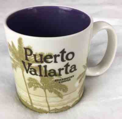 Starbucks Coffee Mug “Puerto Vallarta” Mexico 2014 Global Icon Series 16 oz Flaw - Sold on eBay Nov, 5th 2018 for $22.49