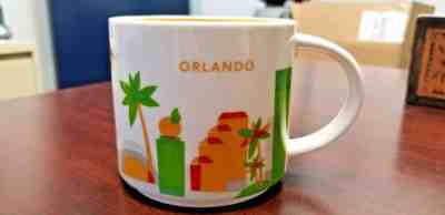 STARBUCKS YOU ARE HERE COLLECTION ORLANDO COFFEE MUG 2014 - STACKABLE - EUC - Sold on eBay Nov, 5th 2018 for $5.00