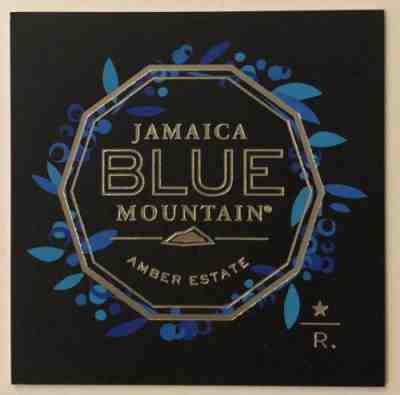Starbucks Taster Reserve Card Coffee Jamaica Blue Mountain Amber Estate 2014 - Sold on eBay Nov, 5th 2018 for $4.95