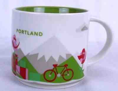 Starbucks Portland Oregon "You Are Here Collection" 2014 Coffee Mug Cup 14 Oz - Sold on eBay Nov, 5th 2018 for $19.50