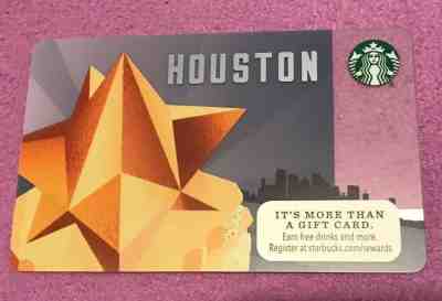 STARBUCKS 2014 HOUSTON GIFT CARD-NEW - Sold on eBay Nov, 4th 2018 for $2.00