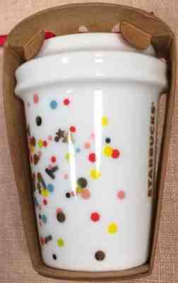 Starbucks CONFETTI 2015 Christmas Holiday Dot Collection Ornament New In Box!!!! - Sold on eBay Nov, 15th 2018 for $10.95