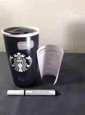 2015 Starbucks Writeable Tall Mug & Pen / Marker for Designing Own Mug New - Sold on eBay Nov, 11th 2018 for $15.00