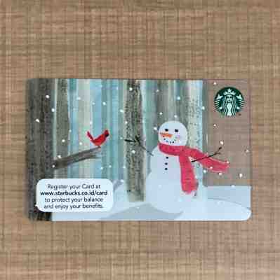 Starbucks Card Indonesia Snowman Winter Friends 2015 - Sold on eBay Nov, 11th 2018 for $9.99