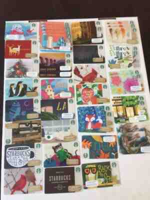 New Starbucks Cards 15-2014 25-2015 34-2016 54-2017 35 Special Approx 173 Cards - Sold on eBay Nov, 7th 2018 for $19.99