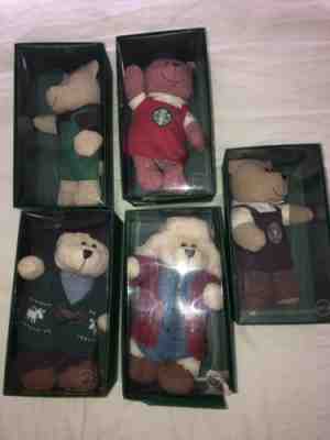 5 X Starbucks bearista bear Christmas SET 2016 In Box! - Sold on eBay Nov, 7th 2018 for $44.99
