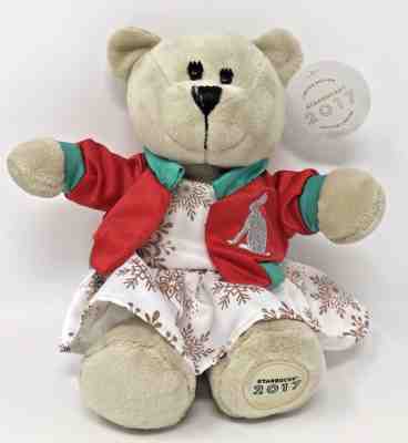 STARBUCKS 2017 Teddy Bear Plush Christmas Bearista Holiday Girl #136 - Sold on eBay Nov, 18th 2018 for $10.95