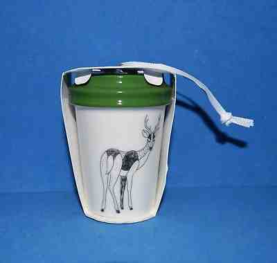 Starbucks 2017 Holiday Deer To Go Cup Christmas Ornament New With Sticker - Sold on eBay Nov, 12th 2018 for $7.95