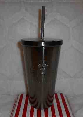 STARBUCKS COFFEE 2017 CHARCOAL GREY 16 OZ. STAINLESS STEEL COLD CUP TUMBLER NEW - Sold on eBay Nov, 10th 2018 for $19.99