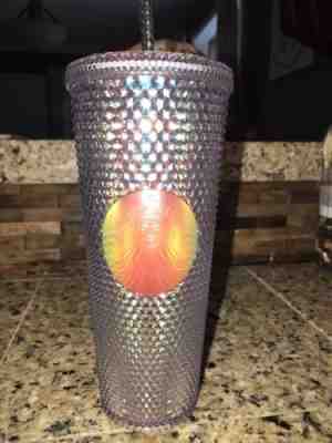 Starbucks 2018 Holiday Iridescent Rainbow Glitter Tumbler Traveler Cold Cup - Sold on eBay Nov, 18th 2018 for $35.00