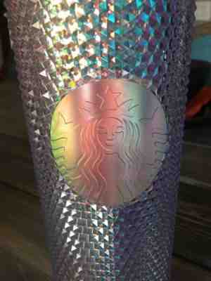 NEW- Starbucks 2018 Holiday Rainbow Iridescent Glitter Hologram Tumbler Cup 24OZ - Sold on eBay Nov, 18th 2018 for $36.00