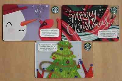 PERU south america 2018 Christmas STARBUCKS gift card RARE Snowman tree - Sold on eBay Nov, 18th 2018 for $33.00