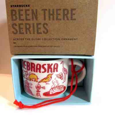 Starbucks Nebraska Ornament  Been There Mug  2oz Shot Cup  Christmas  2018  NEW - Sold on eBay Nov, 18th 2018 for $25.13