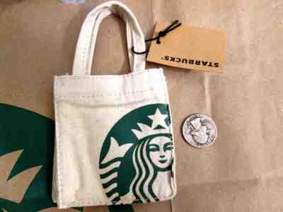 New! Starbucks 2018 Mini Tote Bag for Gift Cards  - Sold on eBay Nov, 17th 2018 for $13.99