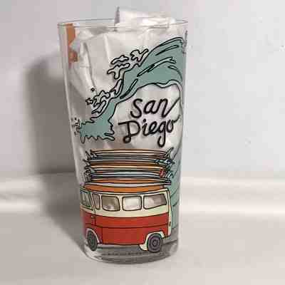 2018 Starbucks San Diego Summer Fun Glasses w VW Van Surfboards New - Sold on eBay Nov, 17th 2018 for $18.00