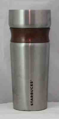 STARBUCKS COFFEE COMPANY 2010 12oz SILVER COFFEE TUMBLER - Sold on eBay Sep, 1st 2018 for $9.99