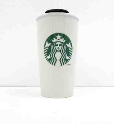 NEW Classic Starbucks 2011 Ceramic Tumbler 12 oz Travel Mug & Lid MERMAID E11-30 - Sold on eBay Sep, 3rd 2018 for $22.21