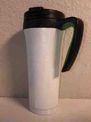 Starbucks White Pearl W/Handle Stainless Steel Tumbler 16 Oz 2011. HTF! - Sold on eBay Aug, 31st 2018 for $16.95