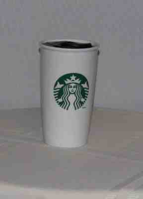 2011 Starbucks White Double Walled Ceramic Tumbler Mermaid Siren Logo  12oz EUC - Sold on eBay Aug, 21st 2018 for $18.99